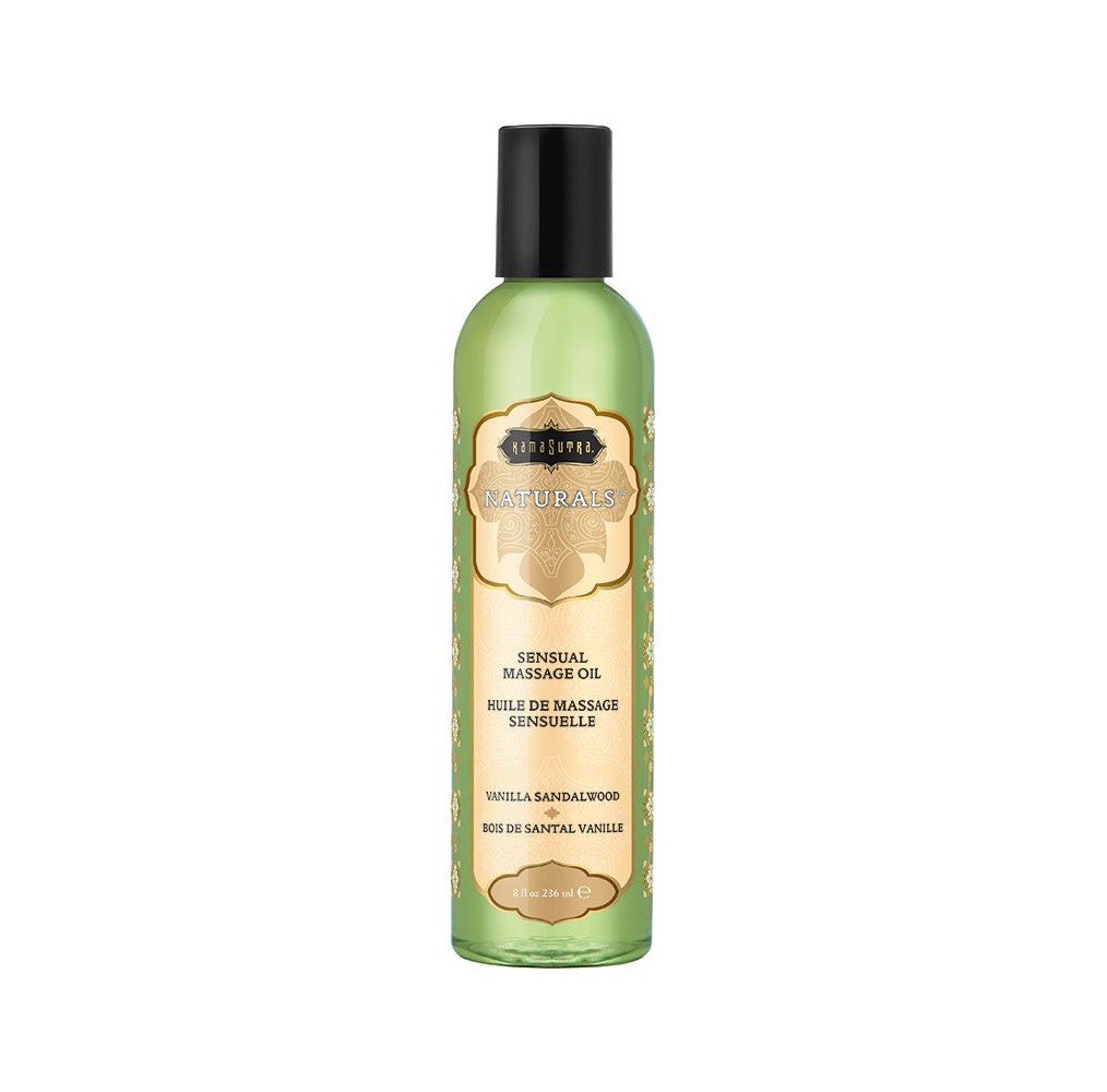 Kama Sutra Naturals Massage Oil-Vanilla Sandalwood 8oz